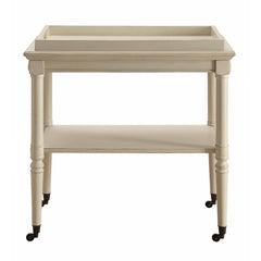 Frisco Antique White Serving Cart - Ornate Home