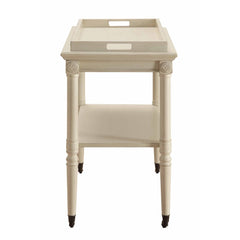 Frisco Antique White Serving Cart - Ornate Home