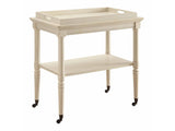 Frisco Antique White Serving Cart - Ornate Home