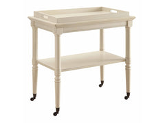 Frisco Antique White Serving Cart - Ornate Home