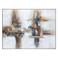 Frisco Blue/Rust Canvas - Ornate Home