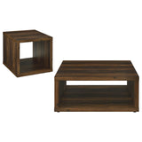 Frisco Dark Pine 2-piece Coffee and End Table Set - Ornate Home
