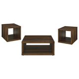 Frisco Dark Pine 3-piece Coffee and End Table Set - Ornate Home