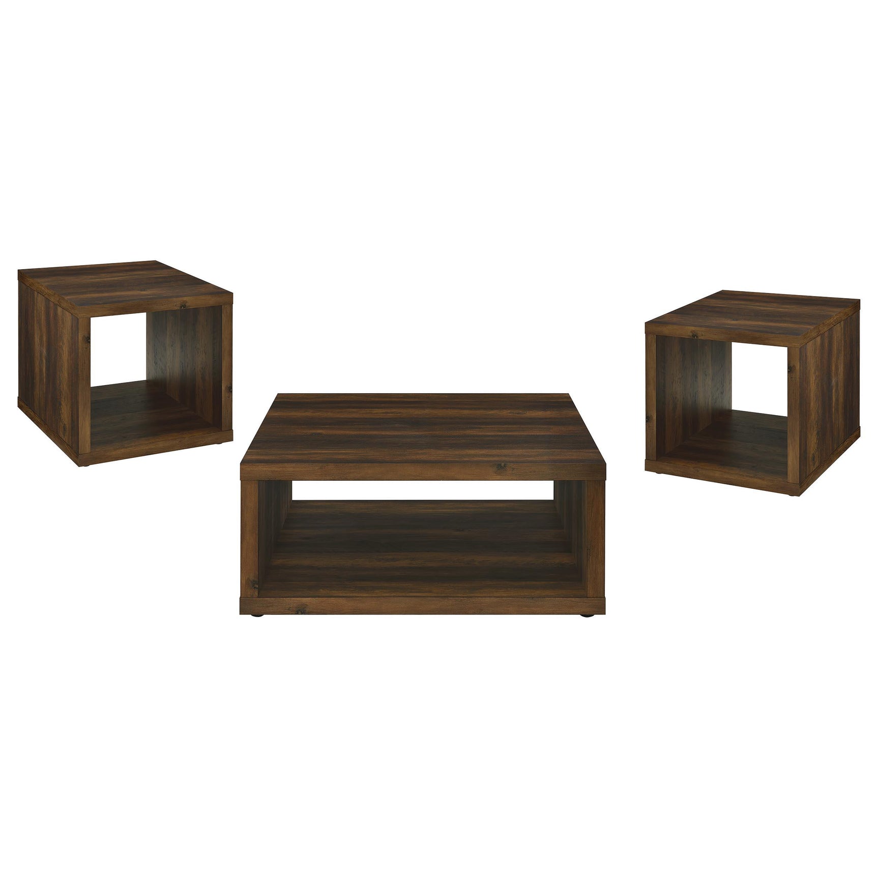 Frisco Dark Pine 3-piece Coffee and End Table Set - Ornate Home