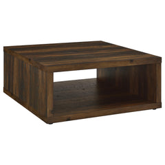 Frisco Dark Pine Square Coffee Table - Ornate Home