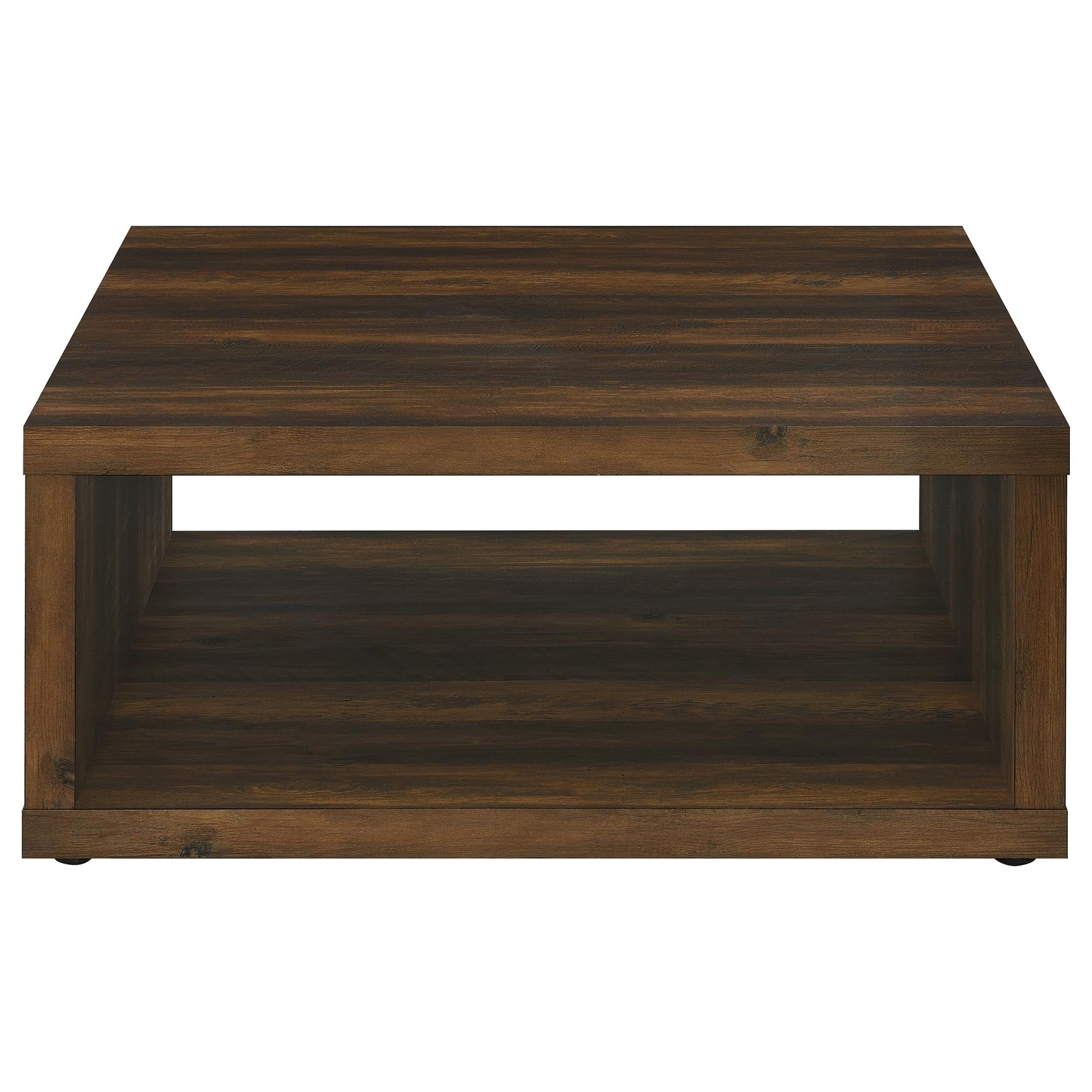 Frisco Dark Pine Square Coffee Table - Ornate Home