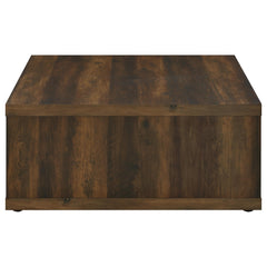 Frisco Dark Pine Square Coffee Table - Ornate Home
