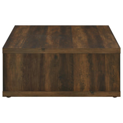 Frisco Dark Pine Square Coffee Table - Ornate Home
