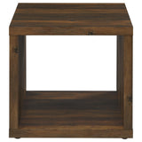 Frisco Dark Pine Square End Table - Ornate Home