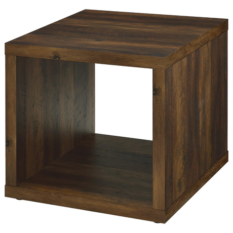 Frisco Dark Pine Square End Table - Ornate Home