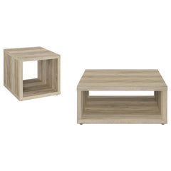 Frisco Distressed Pine 2-piece Coffee and End Table Set - Ornate Home