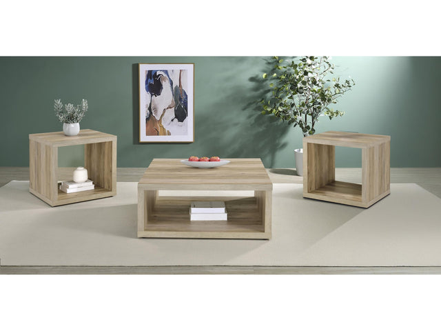 Frisco Distressed Pine 3-piece Coffee and End Table Set - Ornate Home