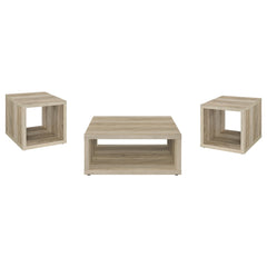 Frisco Distressed Pine 3-piece Coffee and End Table Set - Ornate Home
