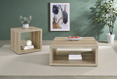 Frisco Distressed Pine Square Coffee Table - Ornate Home