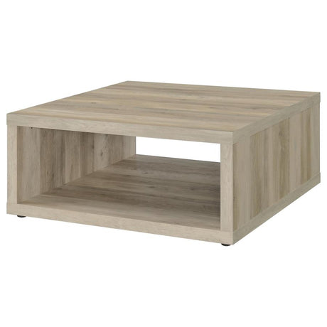 Frisco Distressed Pine Square Coffee Table - Ornate Home