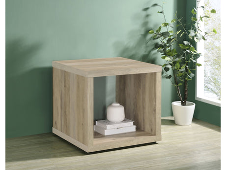 Frisco Distressed Pine Square End Table - Ornate Home