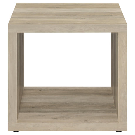 Frisco Distressed Pine Square End Table - Ornate Home