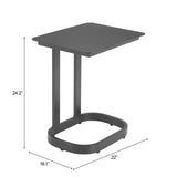 Friss Black Outdoor End Table - Ornate Home