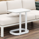 Friss White End Table