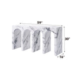 Fritzy Arched Engineered Stone Console Table - Ornate Home