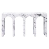 Fritzy Arched Engineered Stone Console Table - Ornate Home