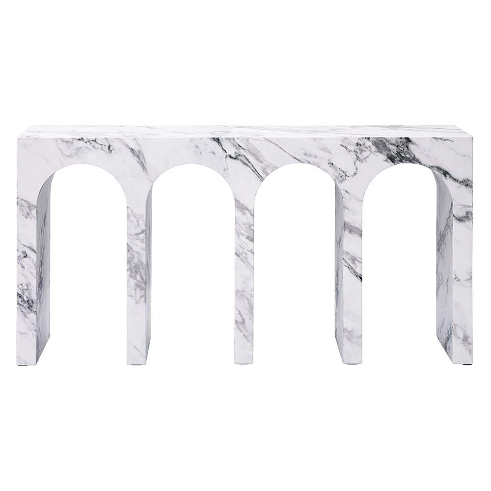 Fritzy Arched Engineered Stone Console Table - Ornate Home