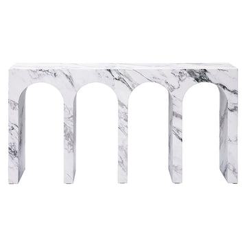 Fritzy Arched Engineered Stone Console Table - Ornate Home