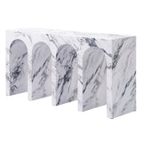 Fritzy Arched Engineered Stone Console Table - Ornate Home