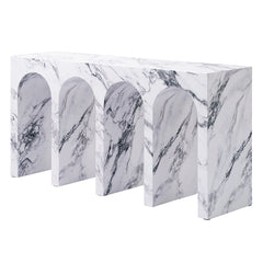 Fritzy Arched Engineered Stone Console Table - Ornate Home