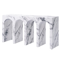 Fritzy Arched Engineered Stone Console Table - Ornate Home