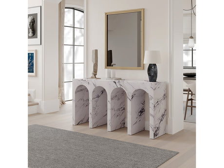 Fritzy Arched Engineered Stone Console Table - Ornate Home