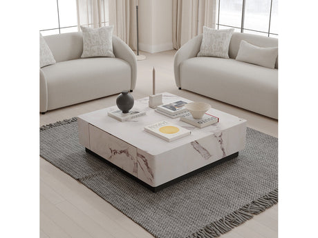 Fritzy Engineered Stone Coffee Table - Ornate Home