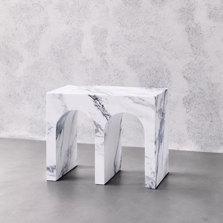 Fritzy Engineered Stone End Table - Ornate Home