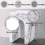 Fritzy Engineered Stone End Table - Ornate Home