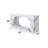 Fritzy Rectangular Engineered Stone Console Table - Ornate Home