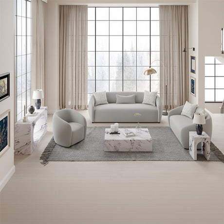 Fritzy Rectangular Engineered Stone Console Table - Ornate Home