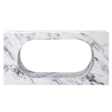 Fritzy Rectangular Engineered Stone Console Table - Ornate Home