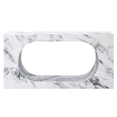Fritzy Rectangular Engineered Stone Console Table - Ornate Home