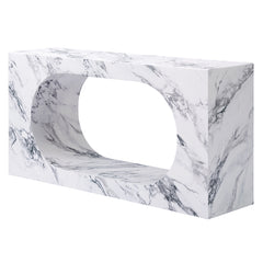 Fritzy Rectangular Engineered Stone Console Table - Ornate Home