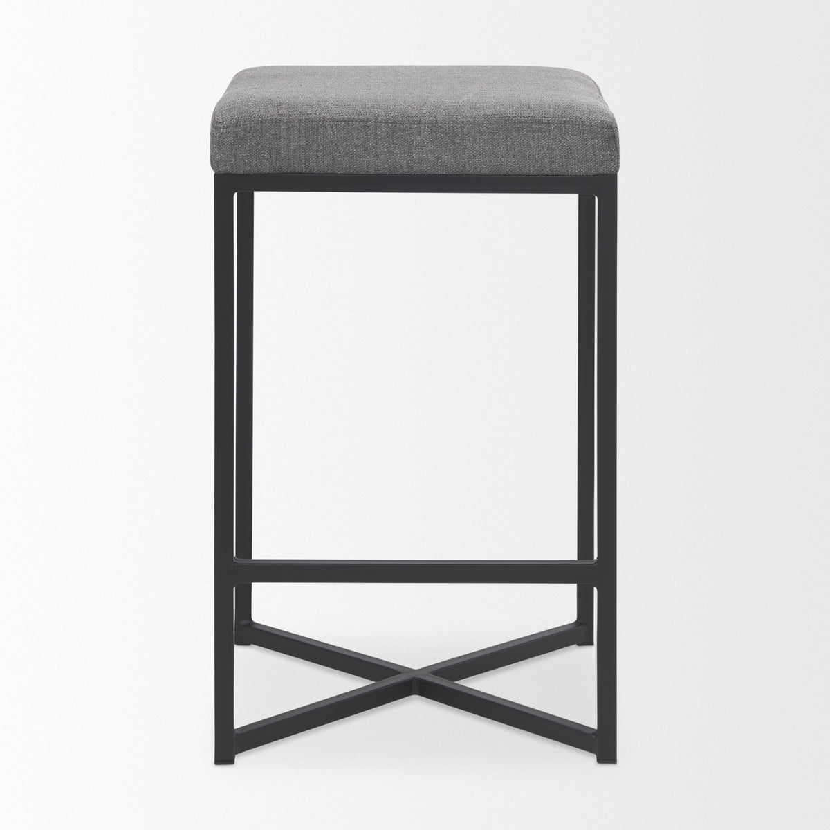 Frodo Gray/Black Fabric Seat Counter Stool - Ornate Home