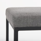Frodo Gray/Black Fabric Seat Counter Stool - Ornate Home