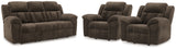 Frohn Chocolate Reclining Living Room Set (Online Special Price) - Ornate Home