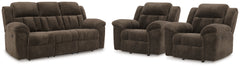 Frohn Chocolate Reclining Living Room Set - Ornate Home