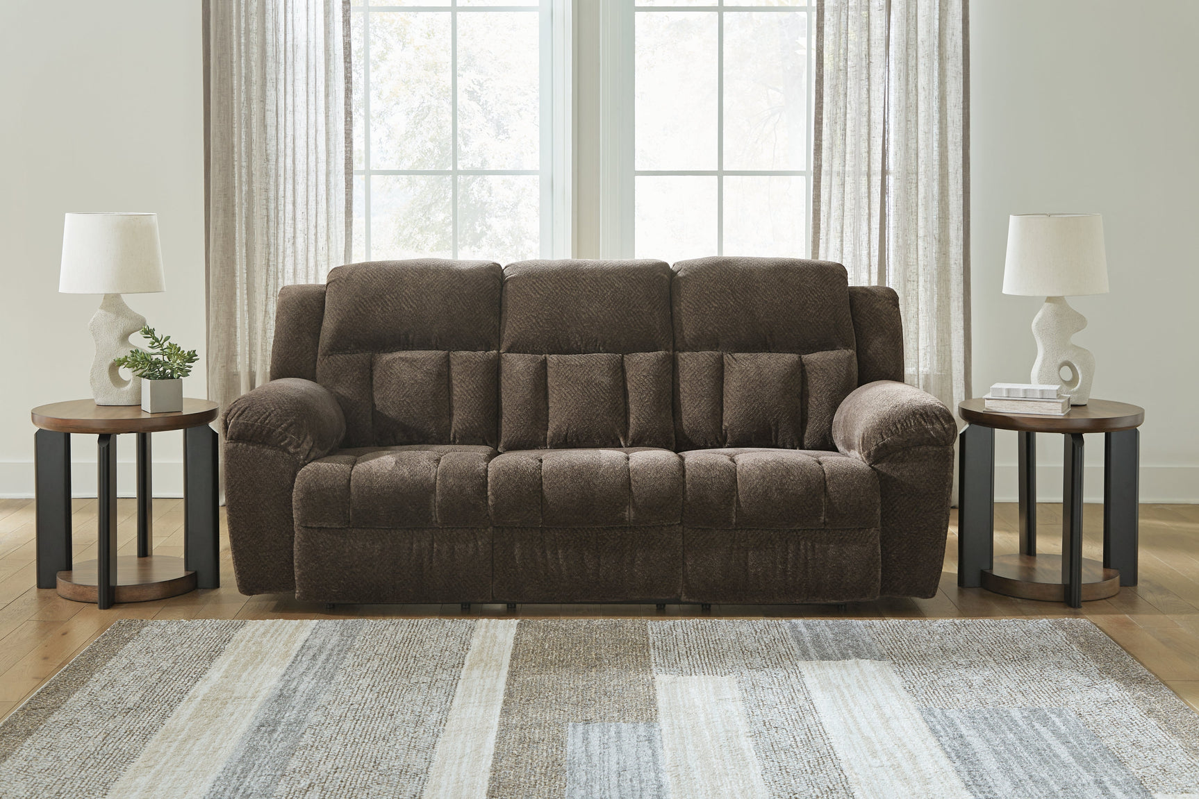 Frohn Chocolate Reclining Sofa, Loveseat and Recliner (Online Special Price) - Ornate Home