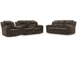 Frohn Chocolate Reclining Sofa, Loveseat and Recliner - Ornate Home