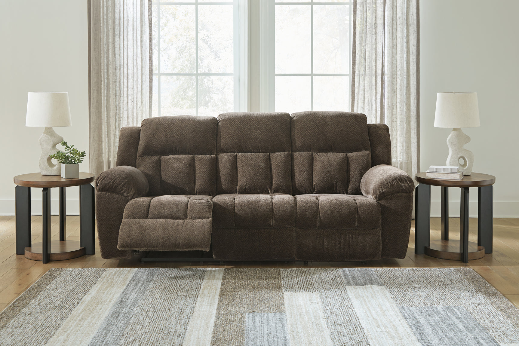 Frohn Chocolate Reclining Sofa, Loveseat and Recliner - Ornate Home