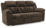 Frohn Chocolate Reclining Sofa (Online Special Price) - Ornate Home