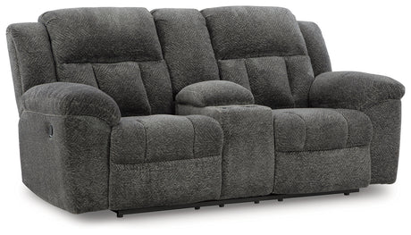 Frohn Graphite Reclining Loveseat & Recliner - Ornate Home