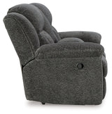 Frohn Graphite Reclining Loveseat w/Console (Online Special Price) - Ornate Home