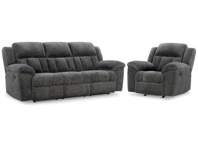 Frohn Graphite Reclining Sofa & Recliner (Online Special Price) - Ornate Home